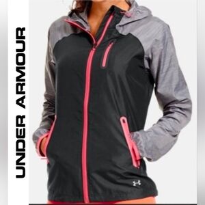 Under Armour UA Qualifier Active Fitted Jacket Windbreaker VGUC Size L